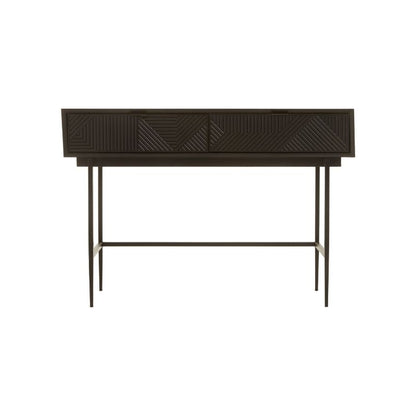 Ardela & Co Jenkins Black Two Drawer Console Table