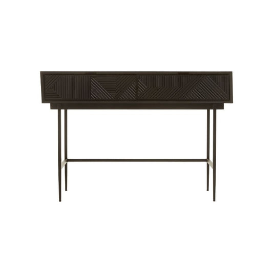 Ardela & Co Jenkins Black Two Drawer Console Table