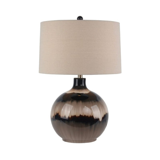 Hill Interiors Sepia Shadows Table Lamp With Linen Shade