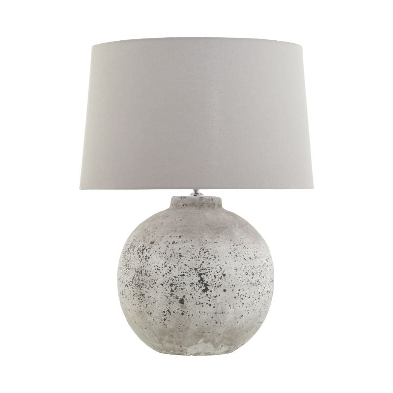 Hill Interiors Tiber Large Stone Ceramic Lamp