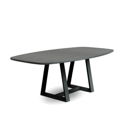 Gillmore Cadiz Large Natural Black Oak Rectangular Dining Table