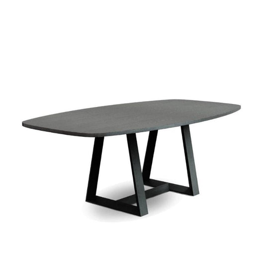 Gillmore Cadiz Large Natural Black Oak Rectangular Dining Table