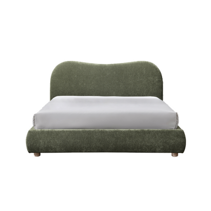 Wave Beds in Olive Soft Weave